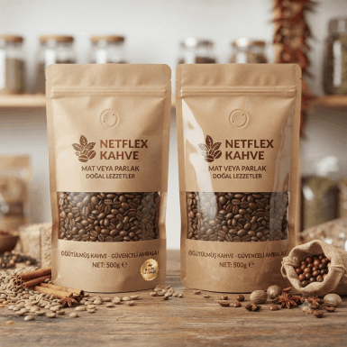 Kraft Pencereli Doypack Ambalaj 