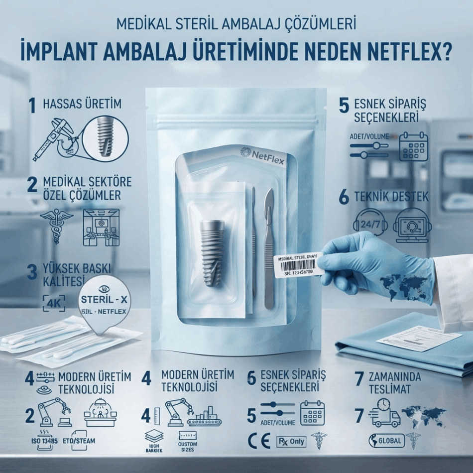 İmplant Ambalaj Üretiminde Neden NetFlex?